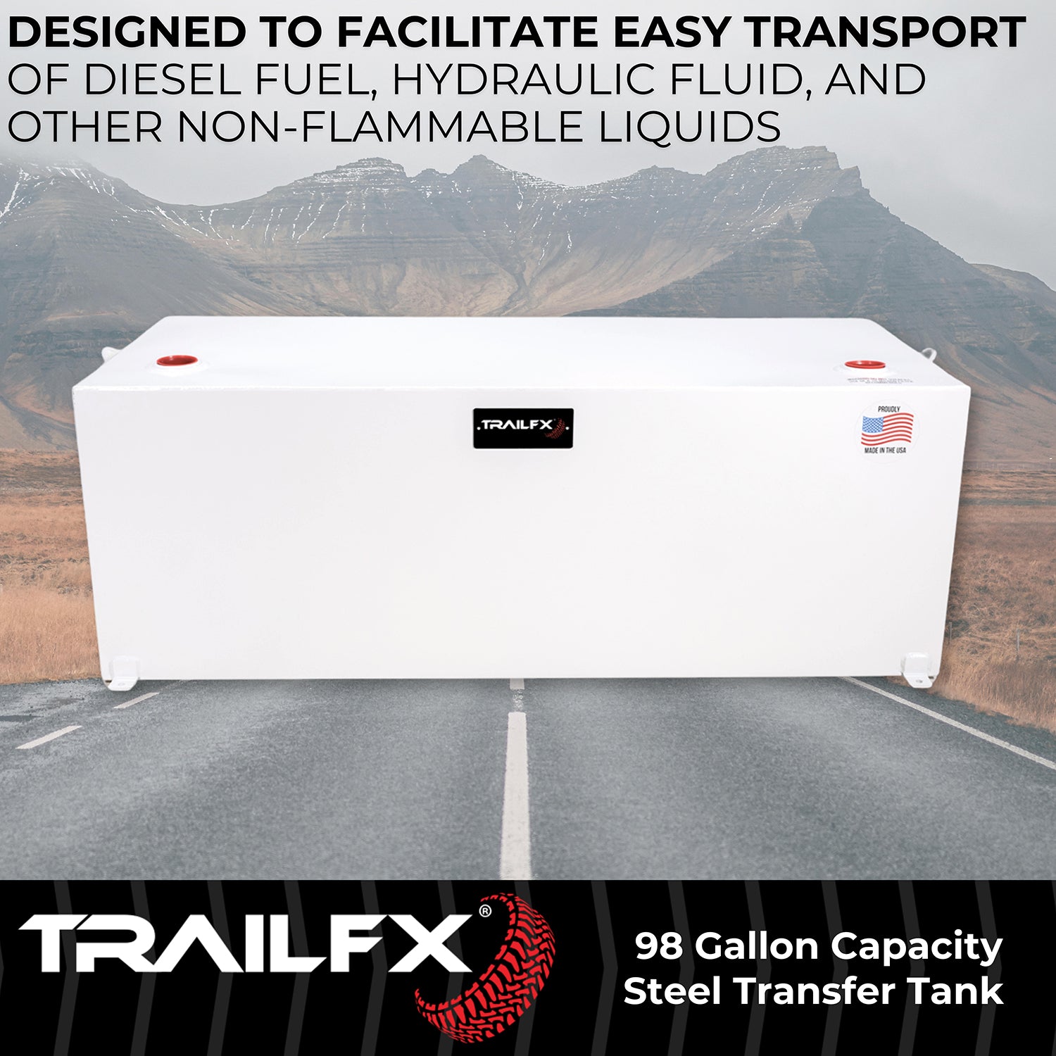 With Vented Lockable Cap (Cap Locks With Padlock - Not Included) by TrailFX