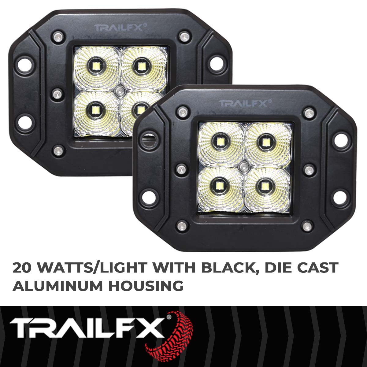 With Wiring Harness/ Bottom Mounting Hardware by TrailFX