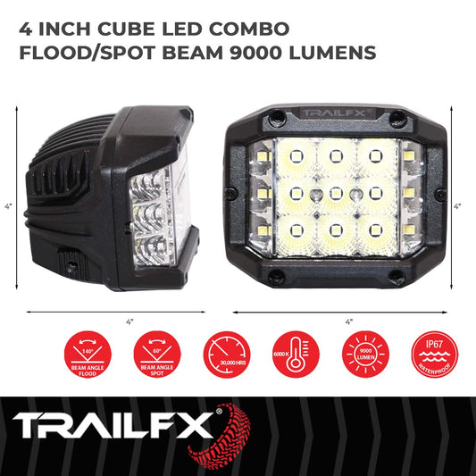 Black Die-Cast Aluminum Housing by TrailFX