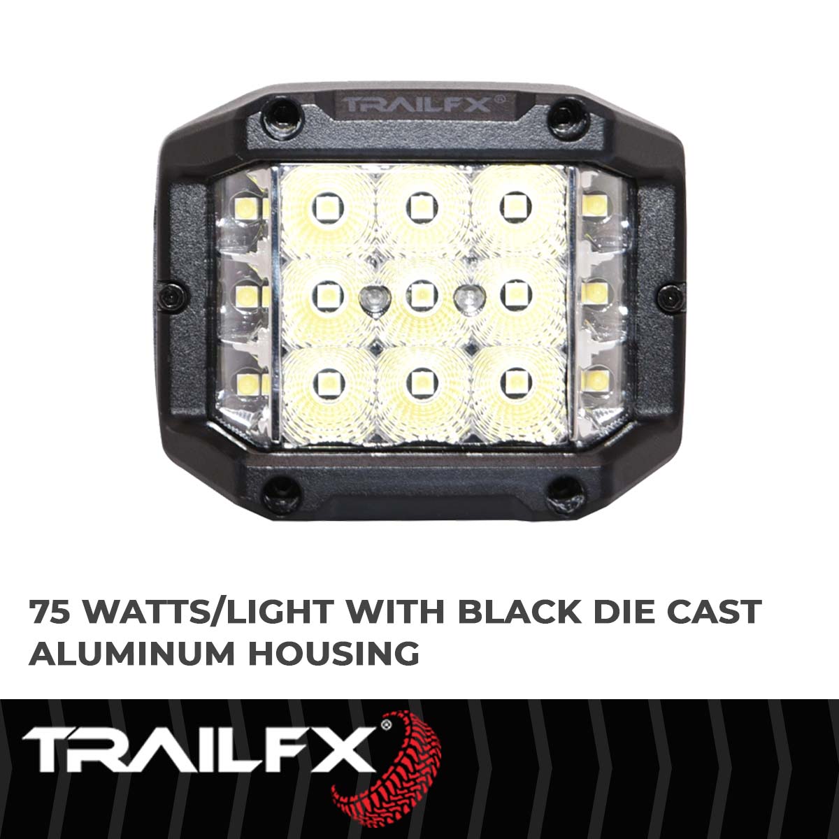 Black Die-Cast Aluminum Housing by TrailFX