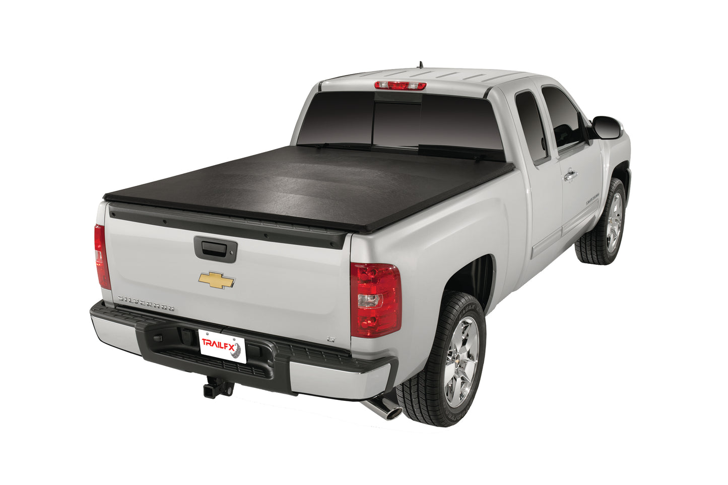 Soft Tri-Fold Non-Lockable Black Vinyl With Alum Rails by TrailFX