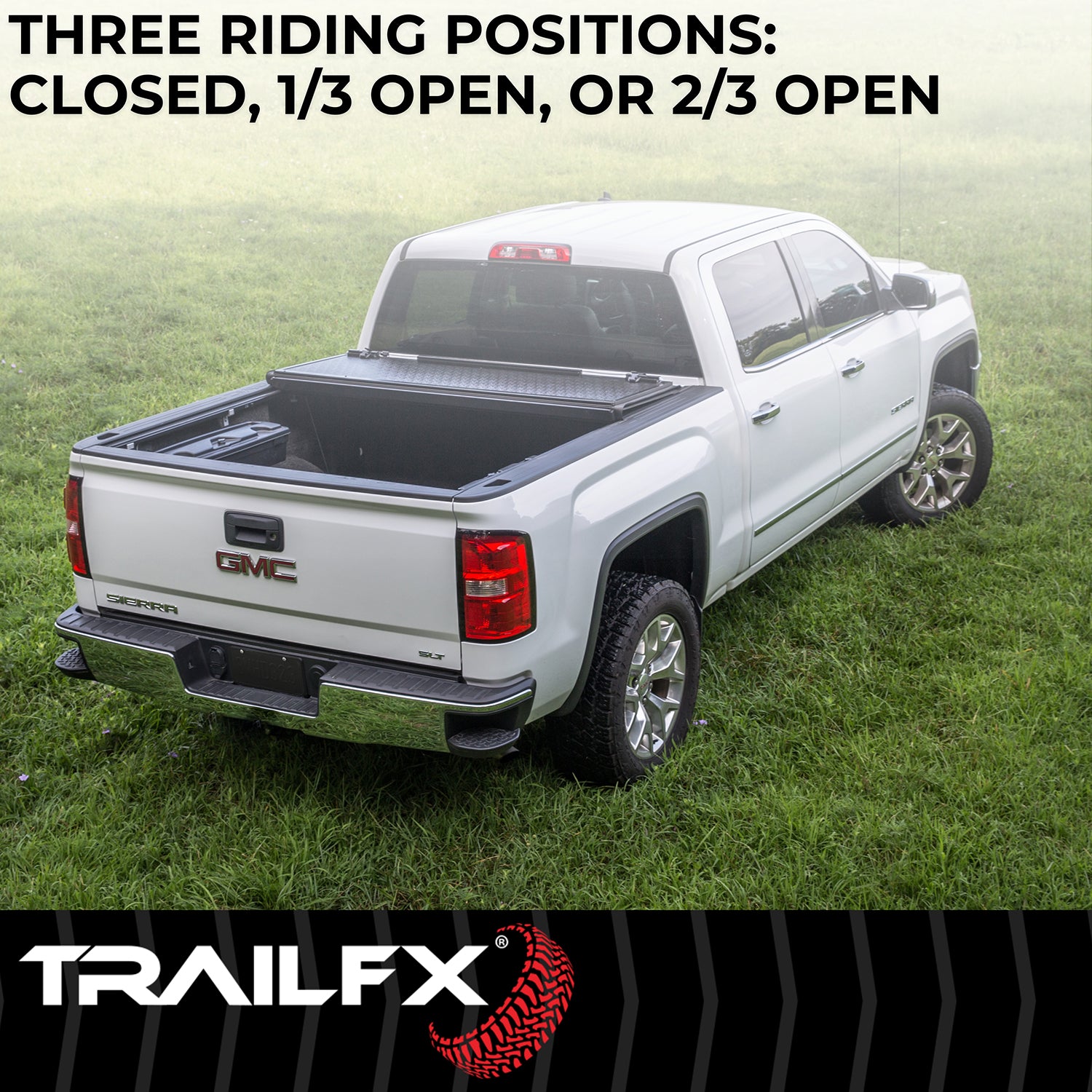 Hard Tri Fold Low Profile Lockable Using Tailgate Handle Lock Fiber Reinforced by TrailFX