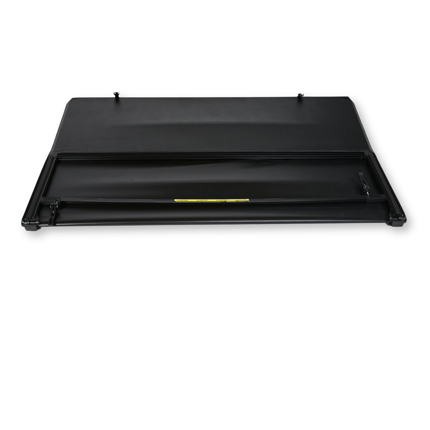 Soft Tri-Fold Non-Lockable Black Vinyl With Aluminum Rails by TrailFX