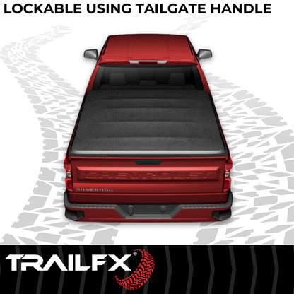 Soft Tri-Fold Non-Lockable Vinyl W/Alum Rails Req Rail Clamp W/Track System by TrailFX