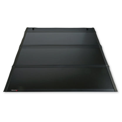 Hard Tri Fold Non-Lockable Black Aluminum With Carpeted Under Panels by TrailFX