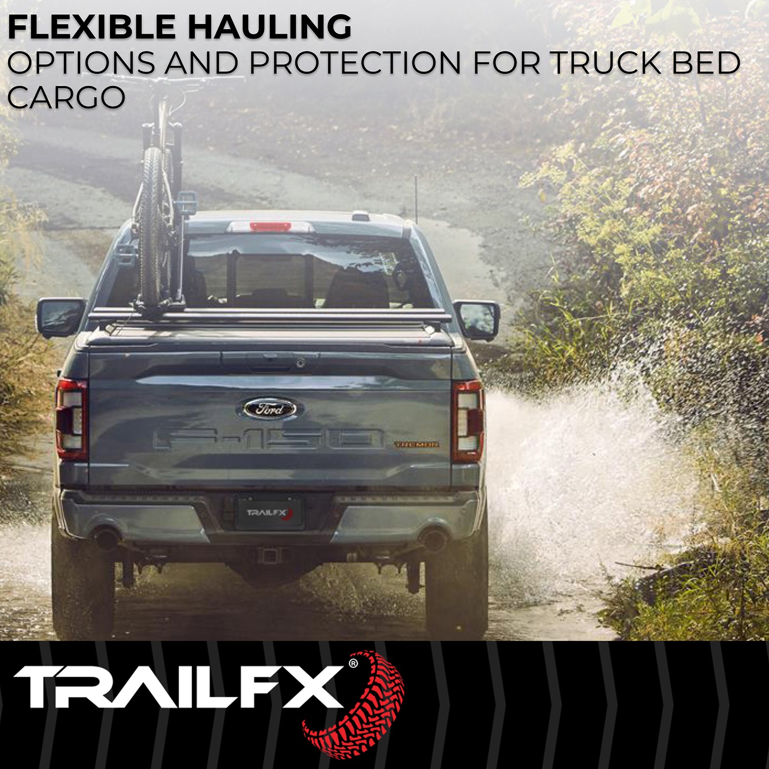Trail FX Tonneau Cover TFX6001, Manual Retractable,Key Lockable by TrailFX