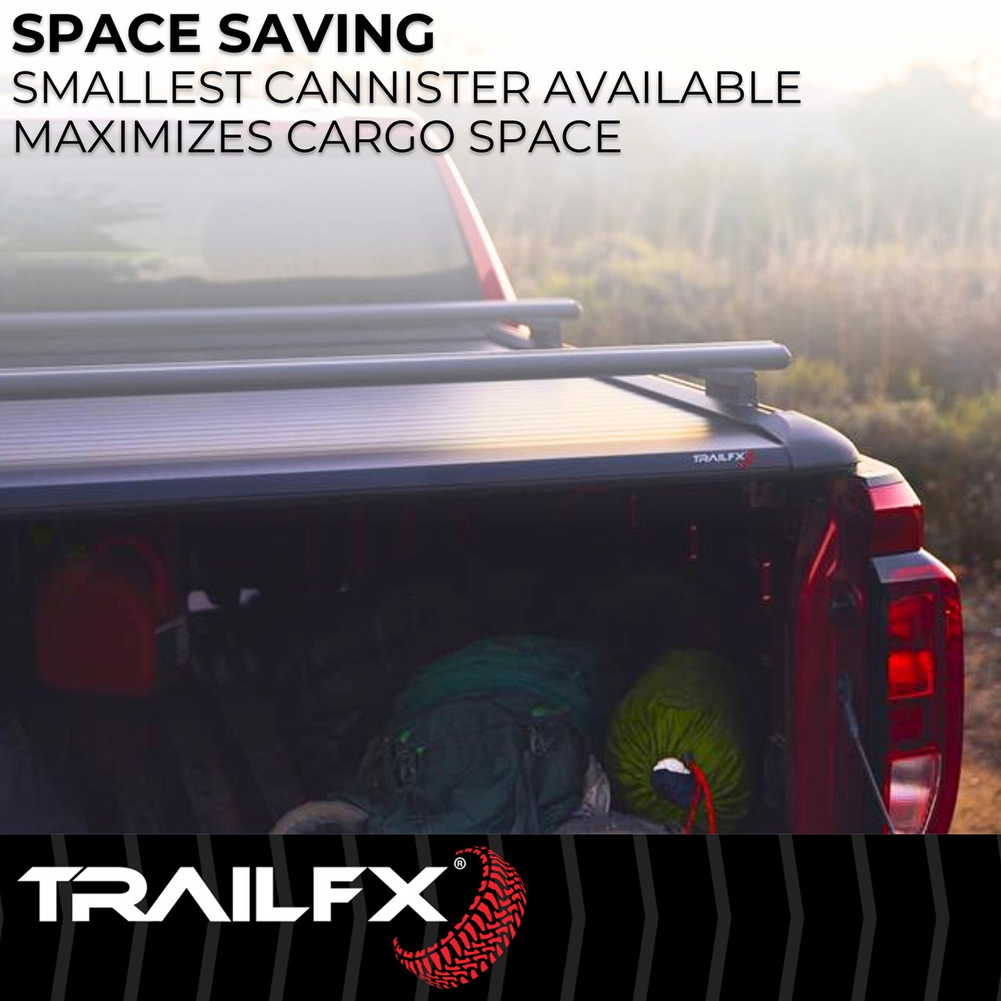 Trail FX Tonneau Cover TFX6002, Manual Retractable,Key Lockable by TrailFX