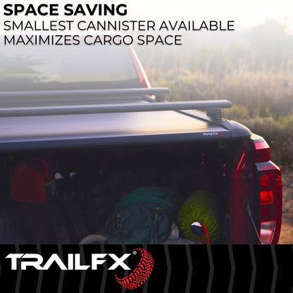 Trail FX Tonneau Cover TFX6002, Manual Retractable,Key Lockable by TrailFX