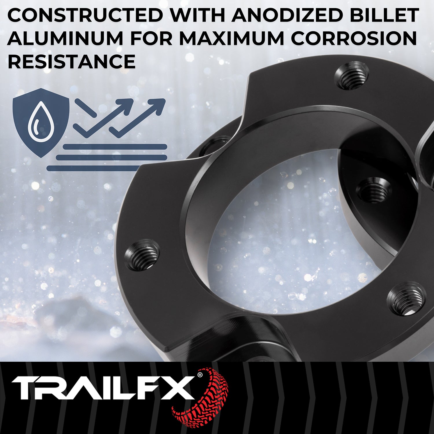 1-1/2 Inch Lift, Strut Assembly Spacers, With Spacers/ Installation Hardware by TrailFX