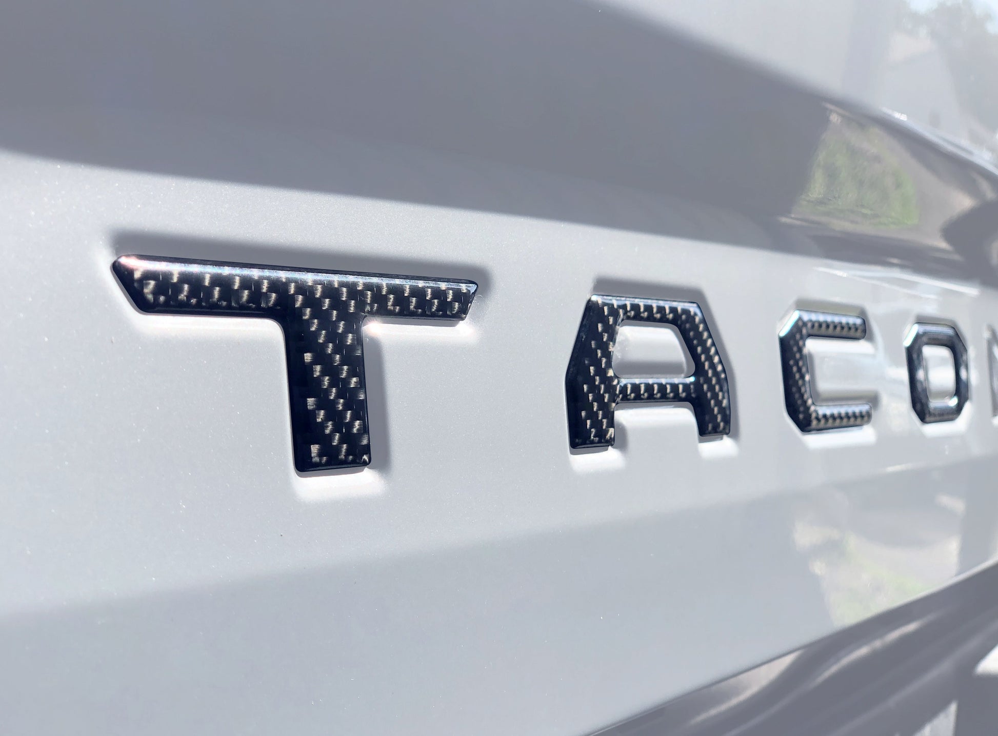 Tailgate Letter Inserts Fits 2016-2023 Toyota Tacoma by Tufskinz.com