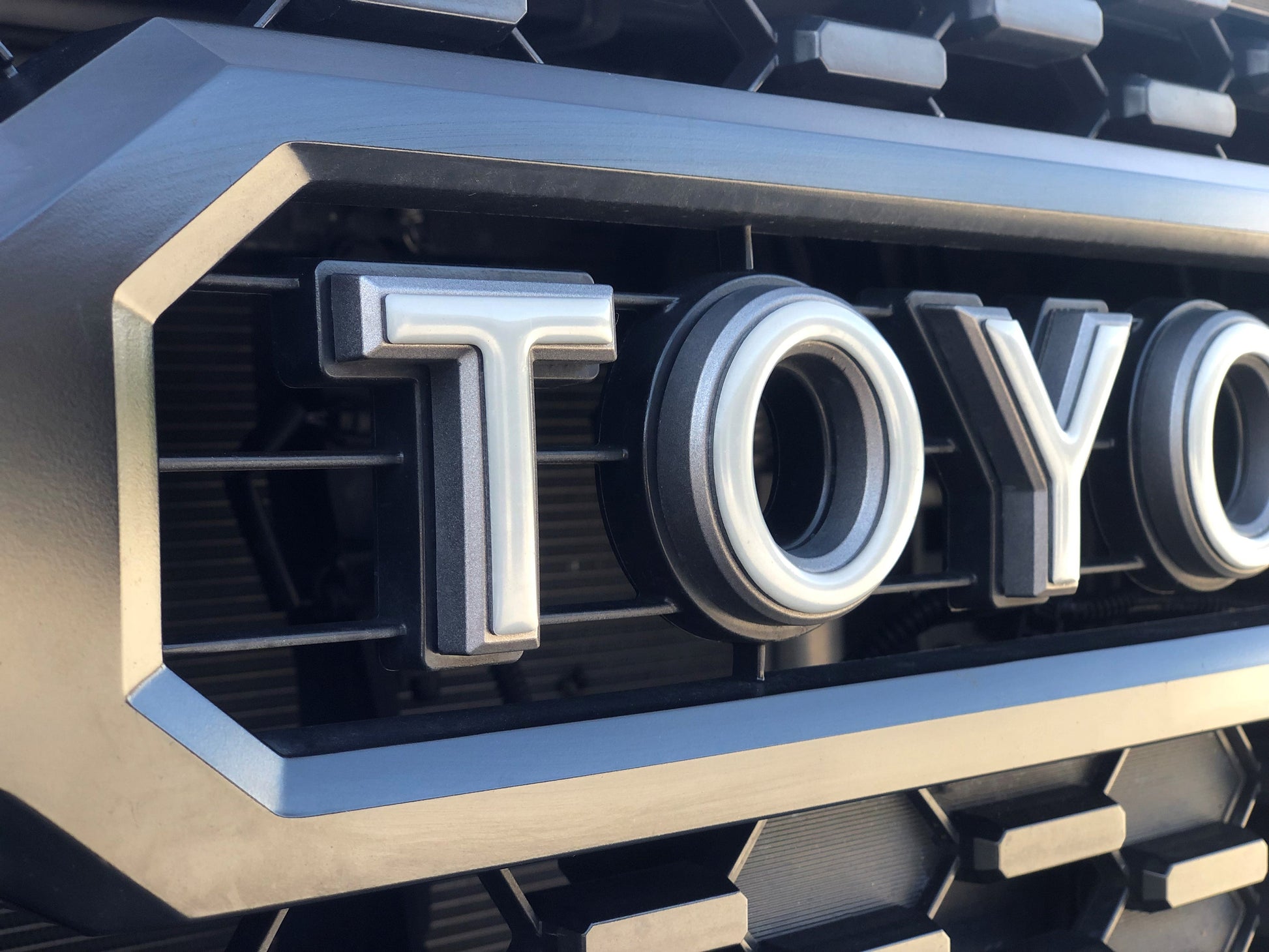 Grille Letter Overlays Fits 2016-2026 Toyota Tacoma by Tufskinz.com
