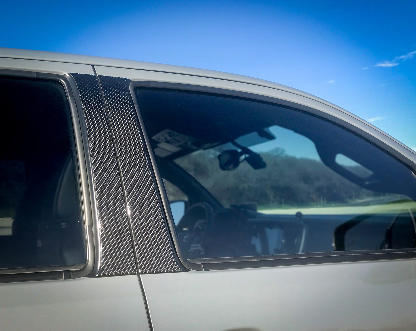 Door Pillar Overlays Fits 2016-2023 Toyota Tacoma by Tufskinz.com