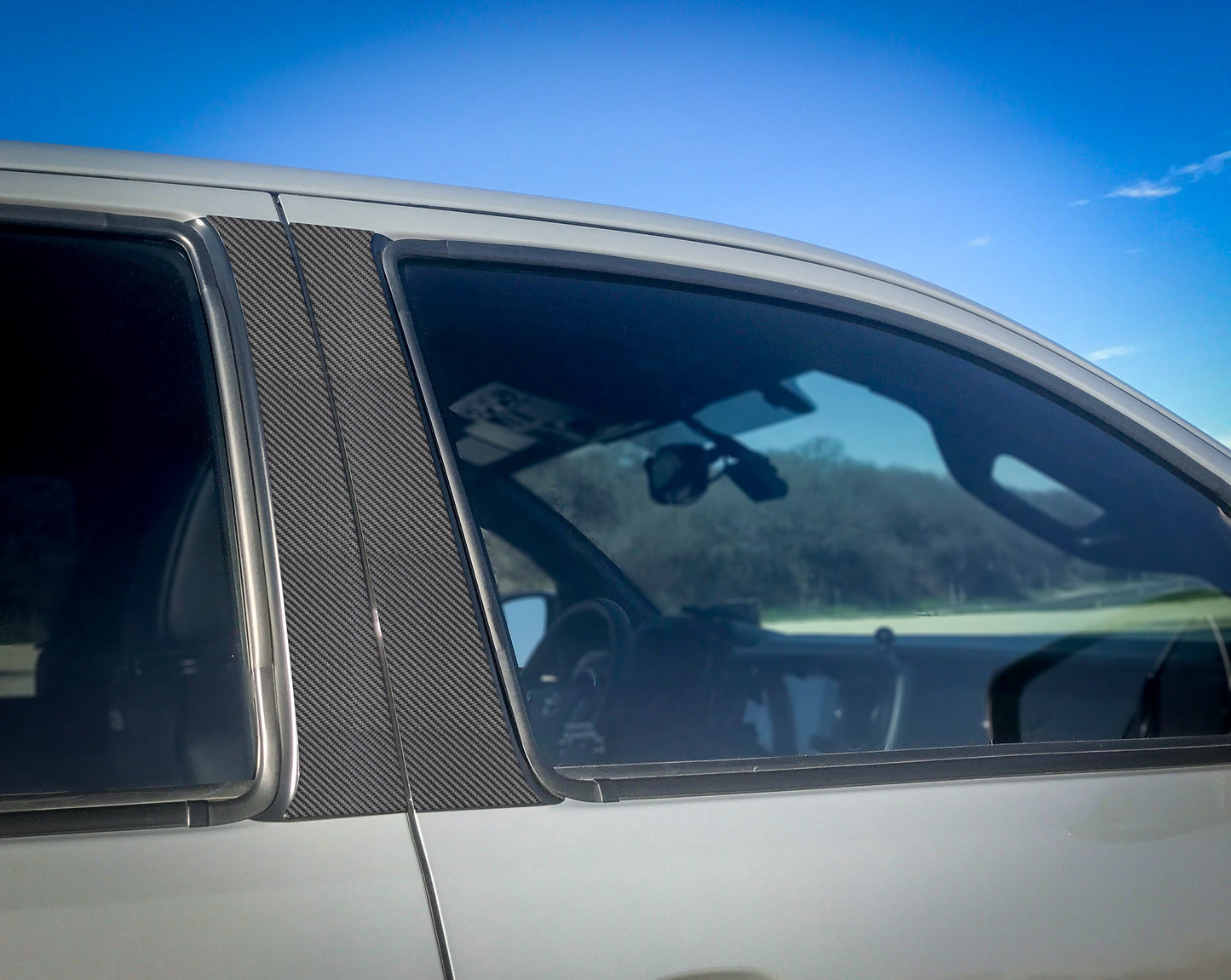 Door Pillar Overlays Fits 2016-2023 Toyota Tacoma by Tufskinz.com