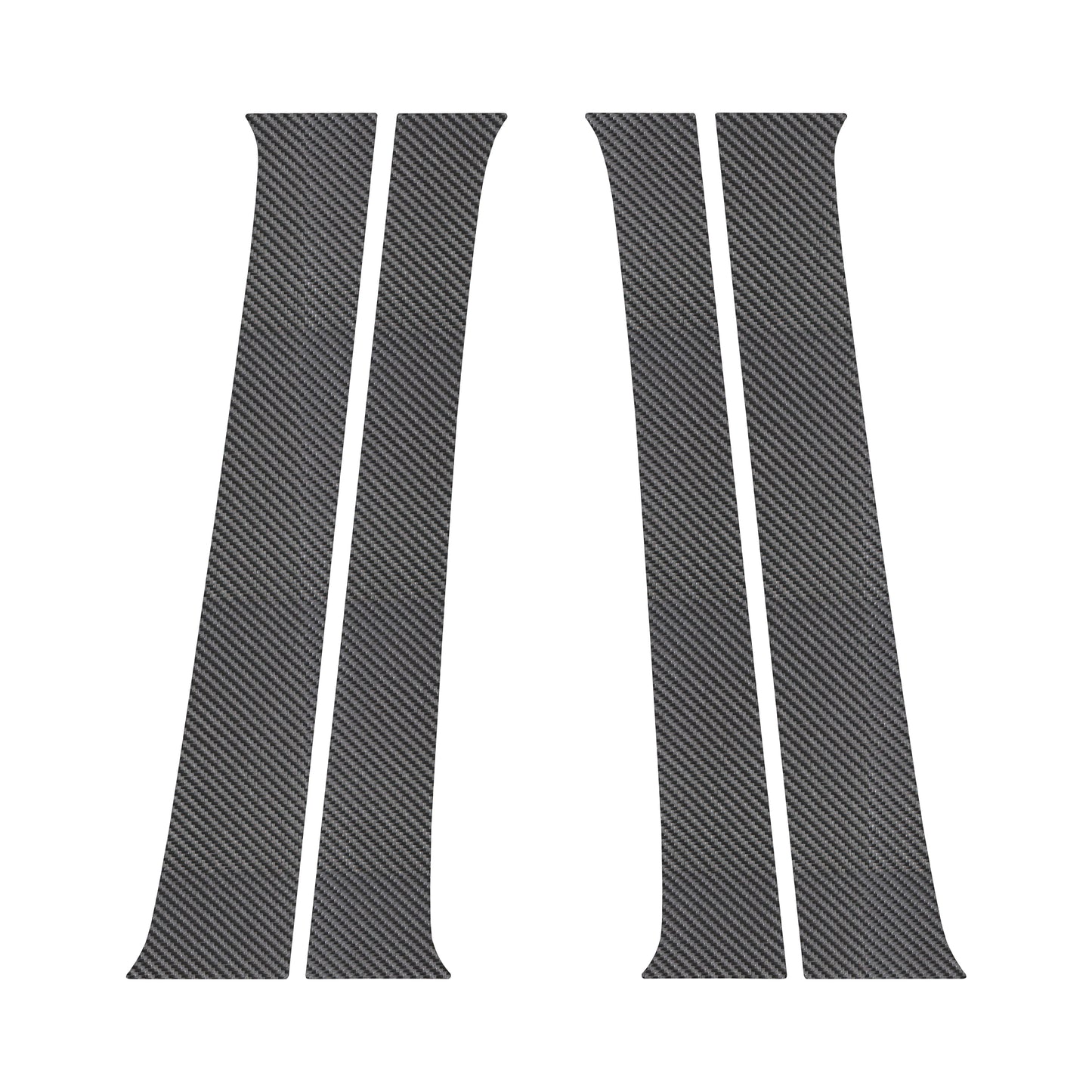 Door Pillar Overlays Fits 2016-2023 Toyota Tacoma by Tufskinz.com