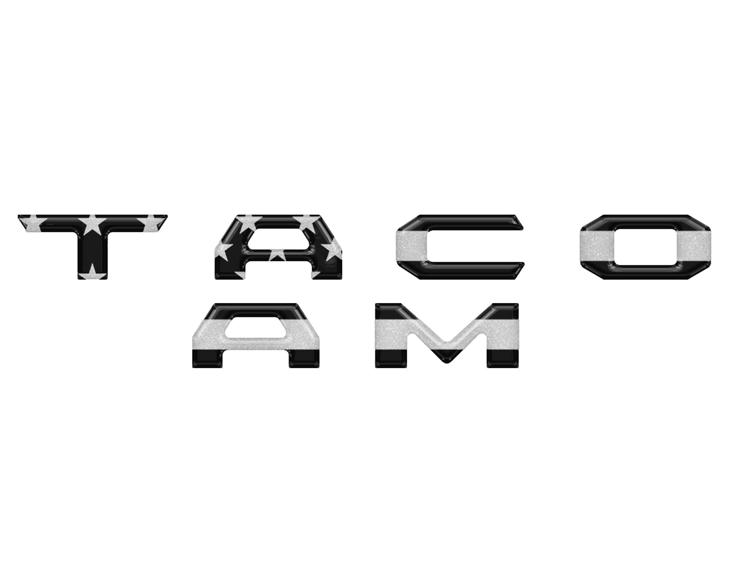 Glove Box Letter Inserts Fits 2016-2023 Toyota Tacoma by Tufskinz.com
