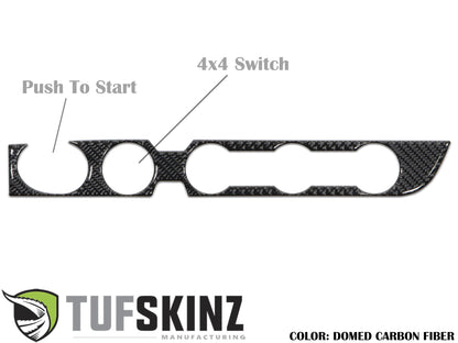Climate Control Accent Overlay Fits 2016-2023 Toyota Tacoma by Tufskinz.com