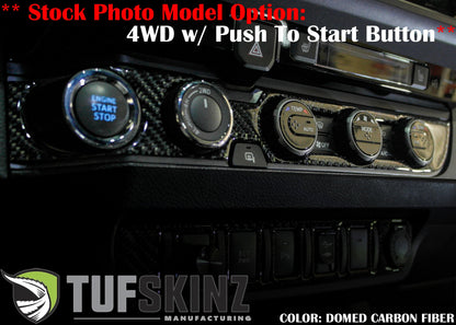 Climate Control Accent Overlay Fits 2016-2023 Toyota Tacoma by Tufskinz.com