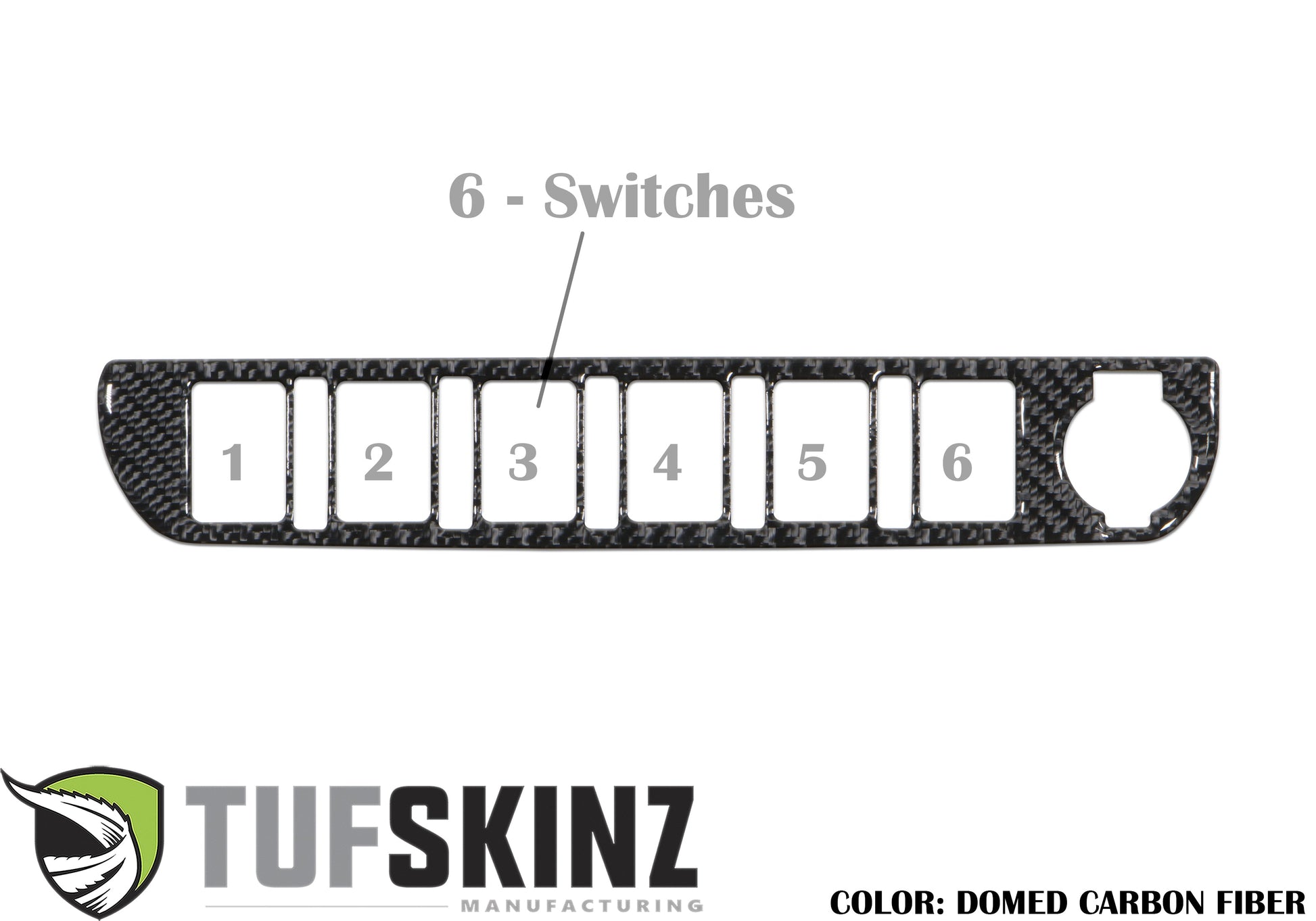 Center Dash Switch Panel Accent Overlay Fits 2016-2023 Toyota Tacoma by Tufskinz.com