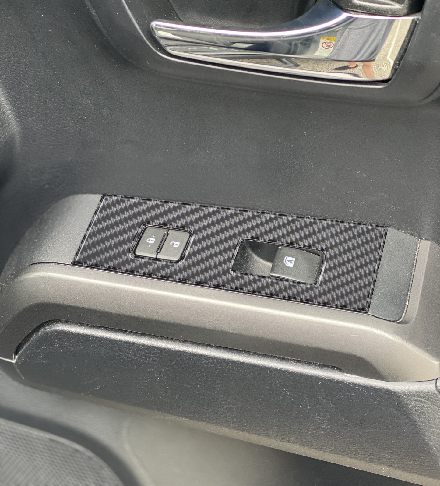 Door Switch Panel Accent Overlays Fits 2016-2023 Toyota Tacoma by Tufskinz.com