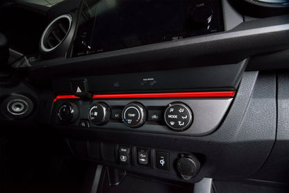 Strip Above Climate Control Accent Overlay Fits 2016-2023 Toyota Tacoma by Tufskinz.com