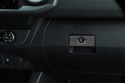 Glove Box Handle Accent Overlay Fits 2016-2023 Toyota Tacoma by Tufskinz.com