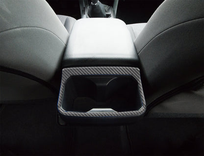 Rear Cup Holder Accent Overlay Fits 2016-2023 Toyota Tacoma by Tufskinz.com