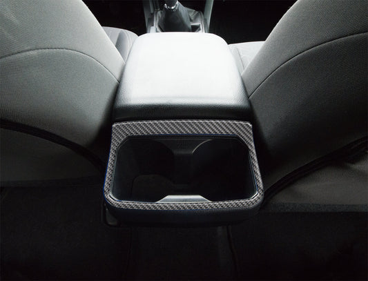 Rear Cup Holder Accent Overlay Fits 2016-2023 Toyota Tacoma by Tufskinz.com