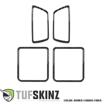 Door Handle Surround Accent Overlays Fits 2016-2023 Toyota Tacoma by Tufskinz.com