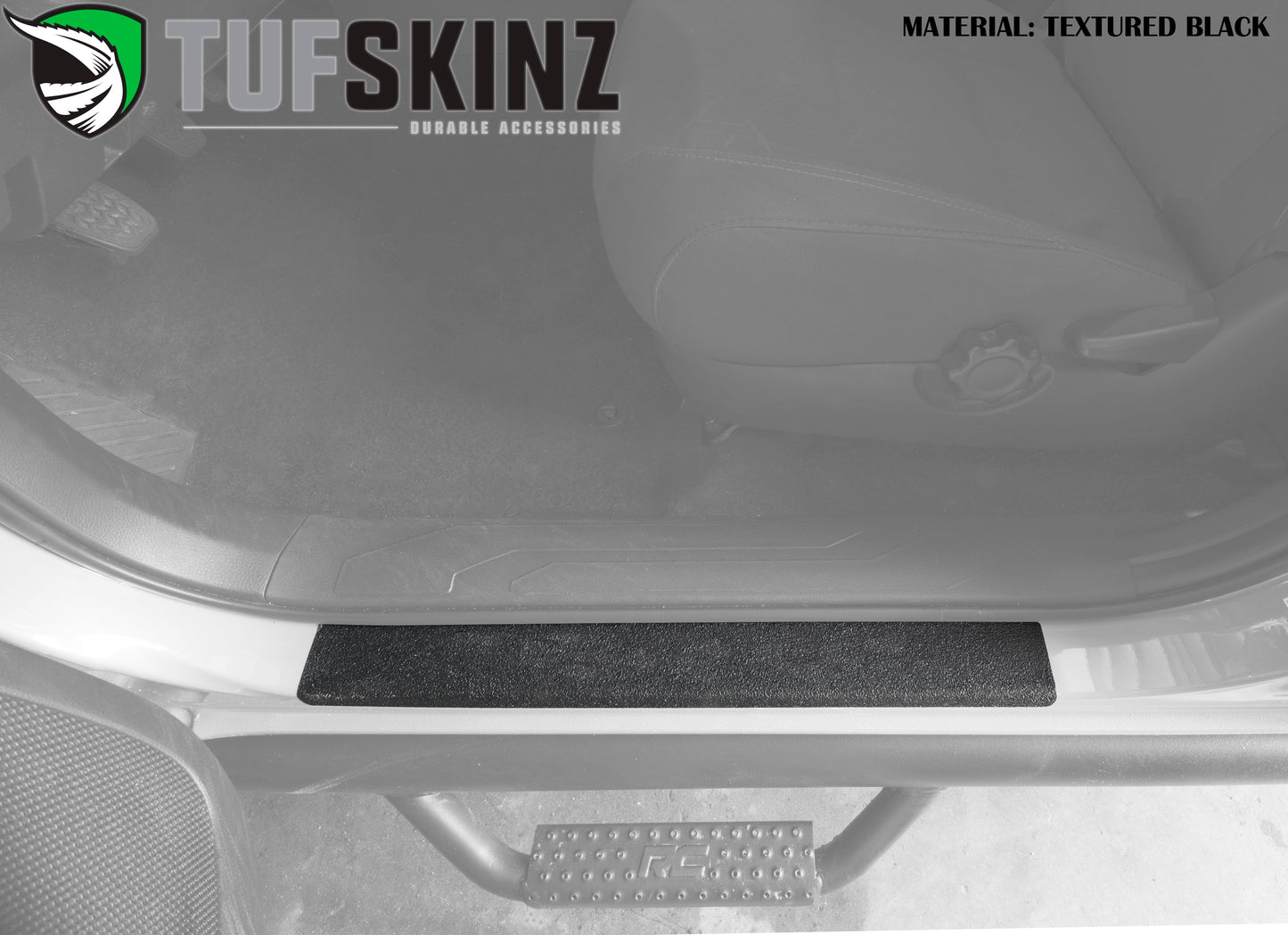 Door Sill Protection Overlays Fits 2005-2023 Toyota Tacoma by Tufskinz.com
