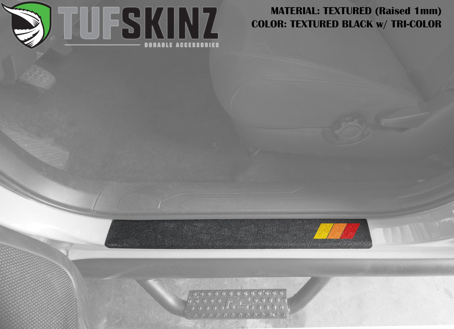 Door Sill Protection Overlays Fits 2005-2023 Toyota Tacoma by Tufskinz.com