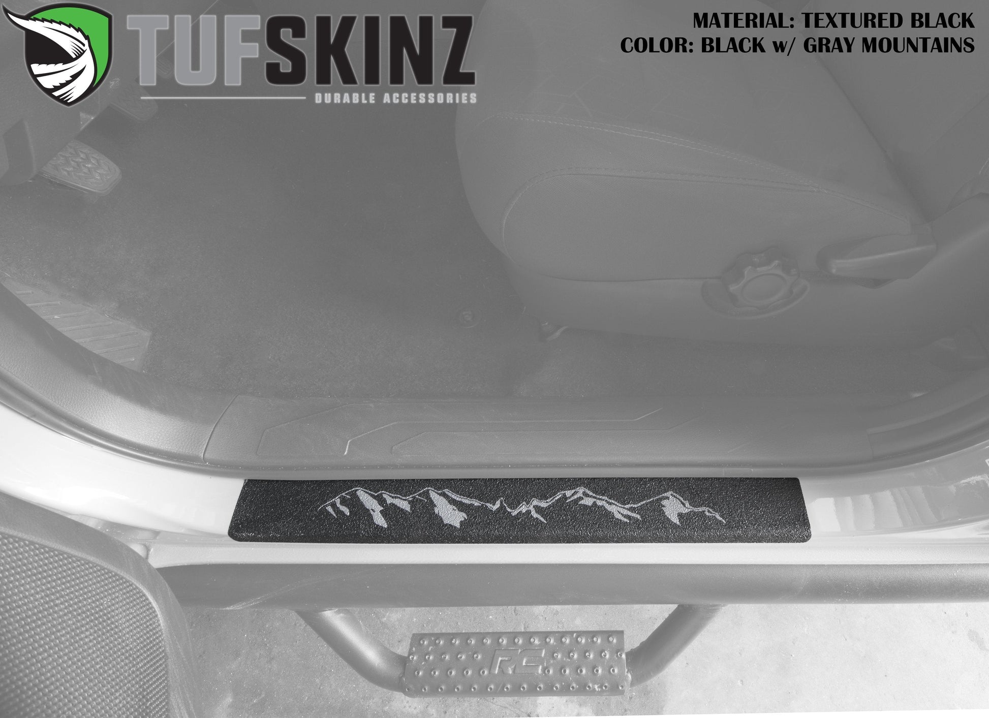 Door Sill Protection Overlays Fits 2005-2023 Toyota Tacoma by Tufskinz.com