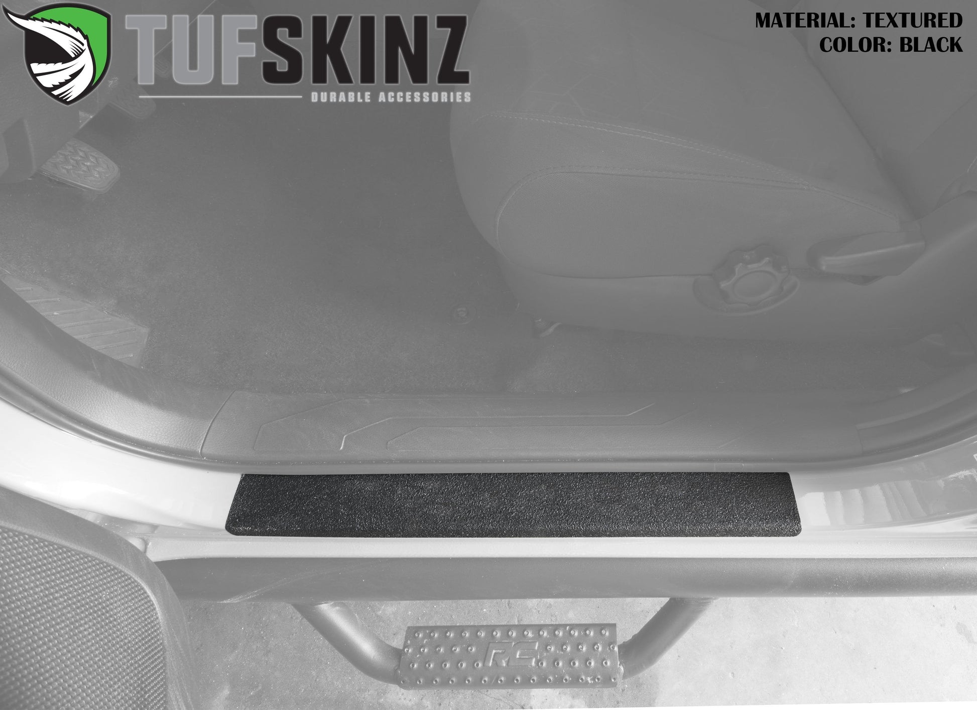 Door Sill Protection Overlays Fits 2005-2023 Toyota Tacoma by Tufskinz.com