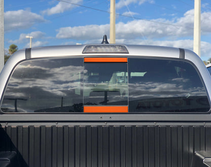 Rear Power Sliding Window Accent Overlays Fits 2016-2023 Toyota Tacoma by Tufskinz.com