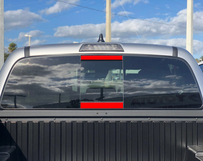 Rear Power Sliding Window Accent Overlays Fits 2016-2023 Toyota Tacoma by Tufskinz.com