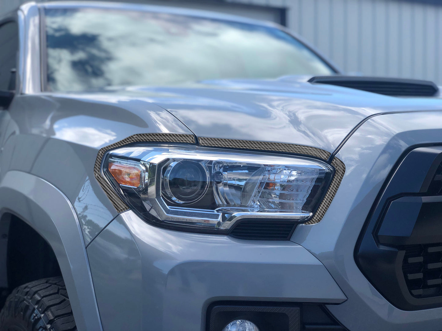 Headlight Accent Overlays Fits 2016-2023 Toyota Tacoma by Tufskinz.com