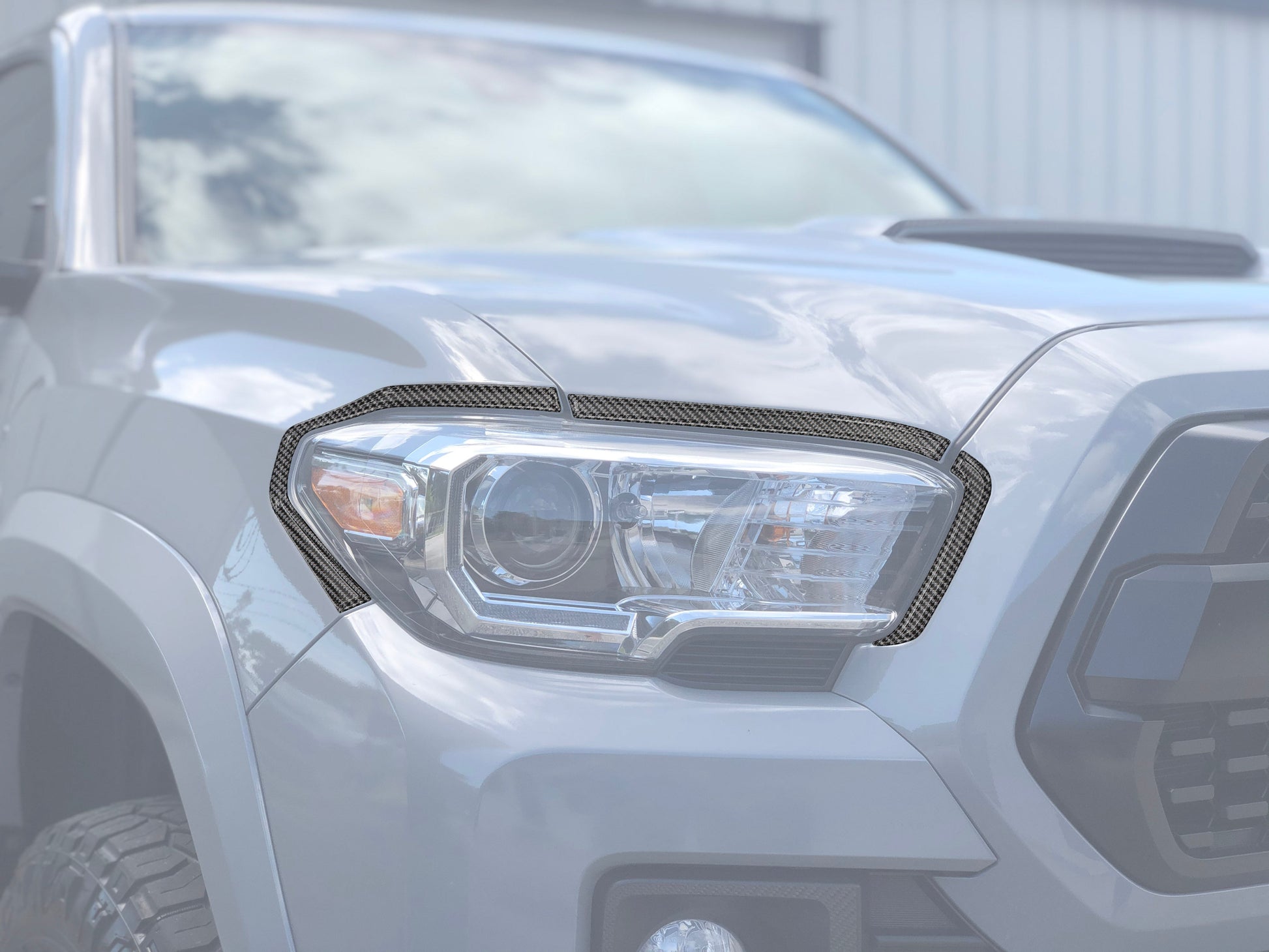 Headlight Accent Overlays Fits 2016-2023 Toyota Tacoma by Tufskinz.com