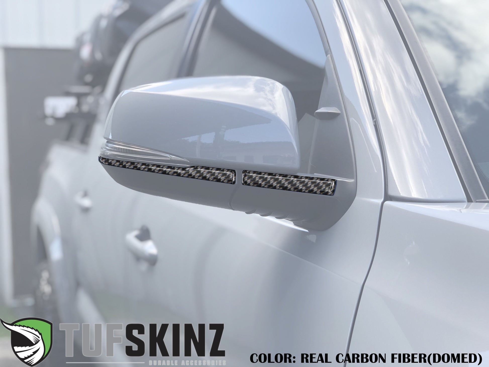 Side Mirror Accent Overlays Fits 2016-2023 Toyota Tacoma by Tufskinz.com