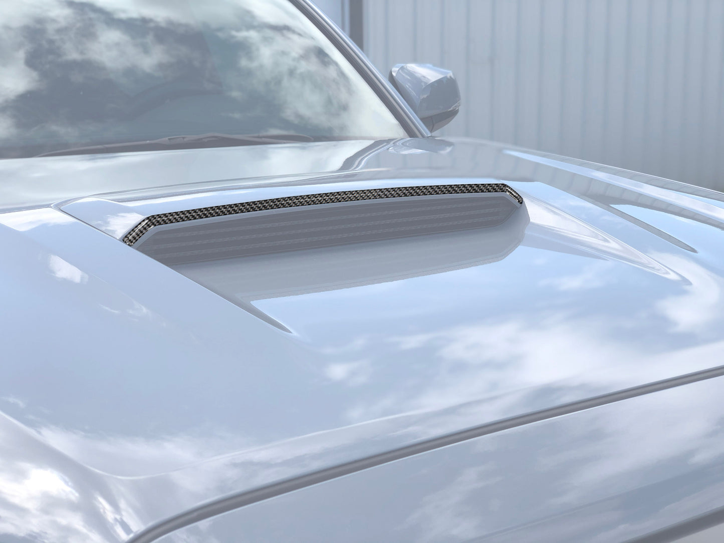 Upper Hood Scoop Accent Trim Fits 2016-2023 Toyota Tacoma TRD Pro/ Sport by Tufskinz.com
