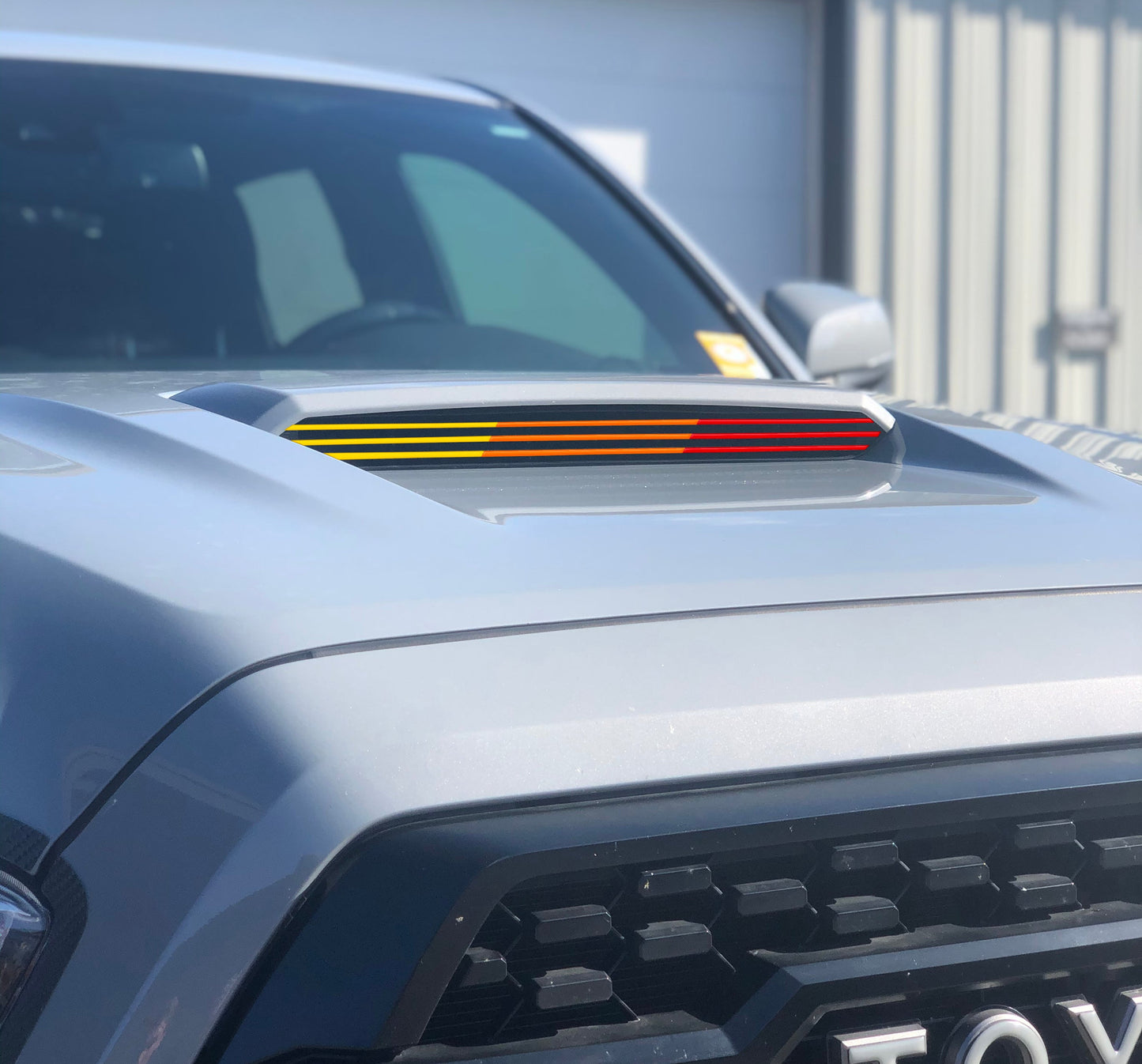 Inner Hood Scoop Line Accents Fits 2016-2023 Toyota Tacoma by Tufskinz.com