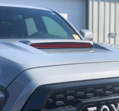 Inner Hood Scoop Line Accents Fits 2016-2023 Toyota Tacoma by Tufskinz.com