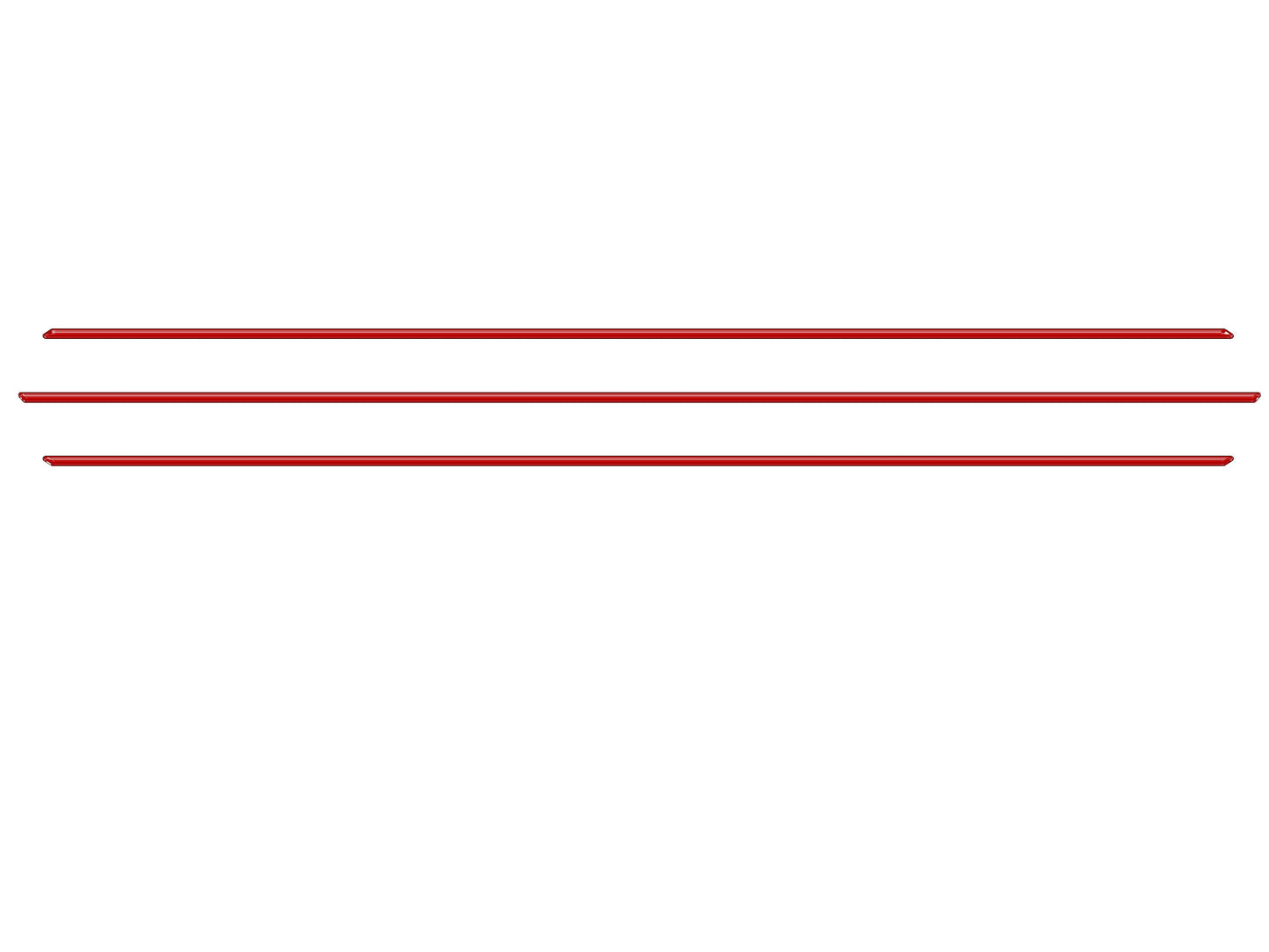 Inner Hood Scoop Line Accents Fits 2016-2023 Toyota Tacoma by Tufskinz.com