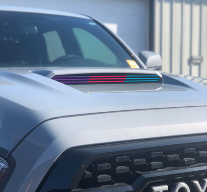 Inner Hood Scoop Line Accents Fits 2016-2023 Toyota Tacoma by Tufskinz.com