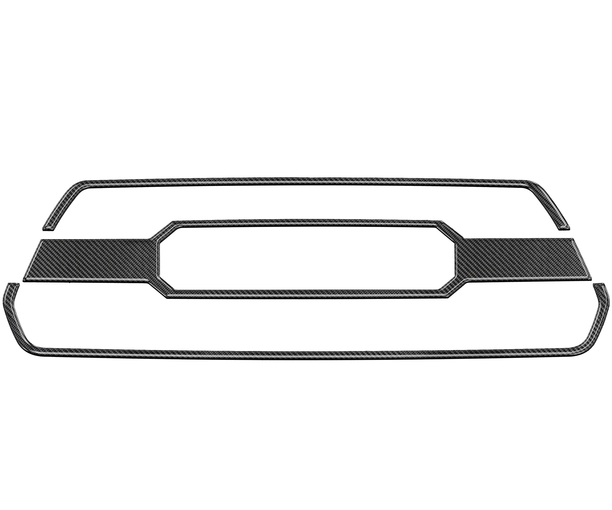 Grille Accent Overlays Fits 2016-2023 Toyota Tacoma by Tufskinz.com