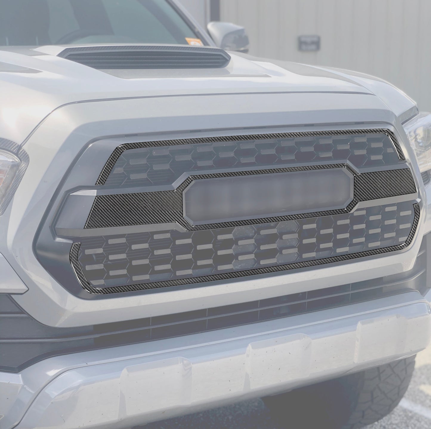 Grille Accent Overlays Fits 2016-2023 Toyota Tacoma by Tufskinz.com
