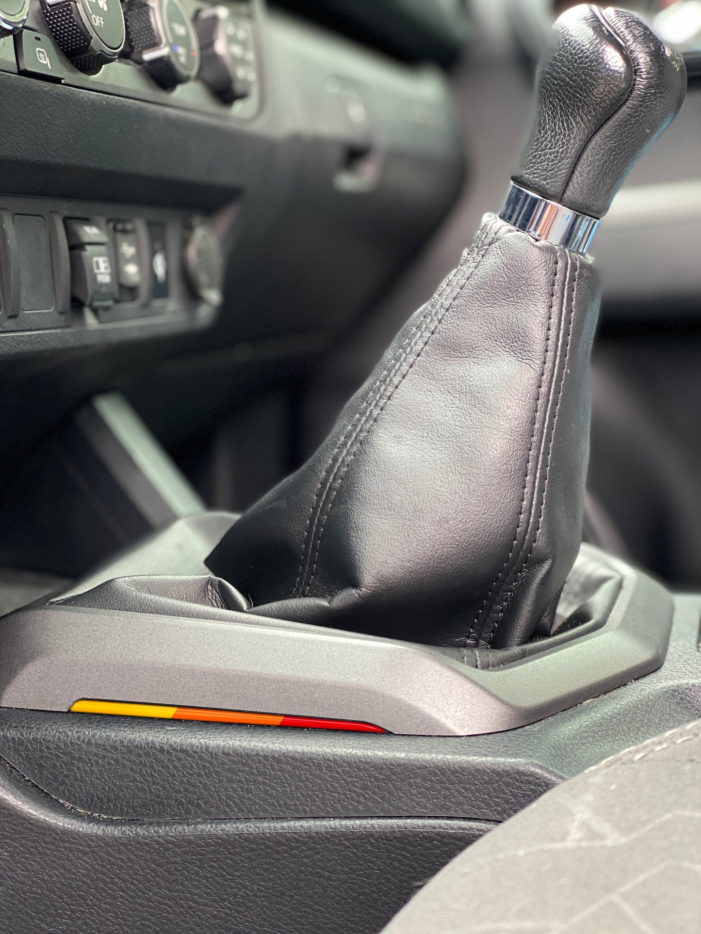 Side Center Console Line Inserts Fits 2016-2023 Toyota Tacoma by Tufskinz.com