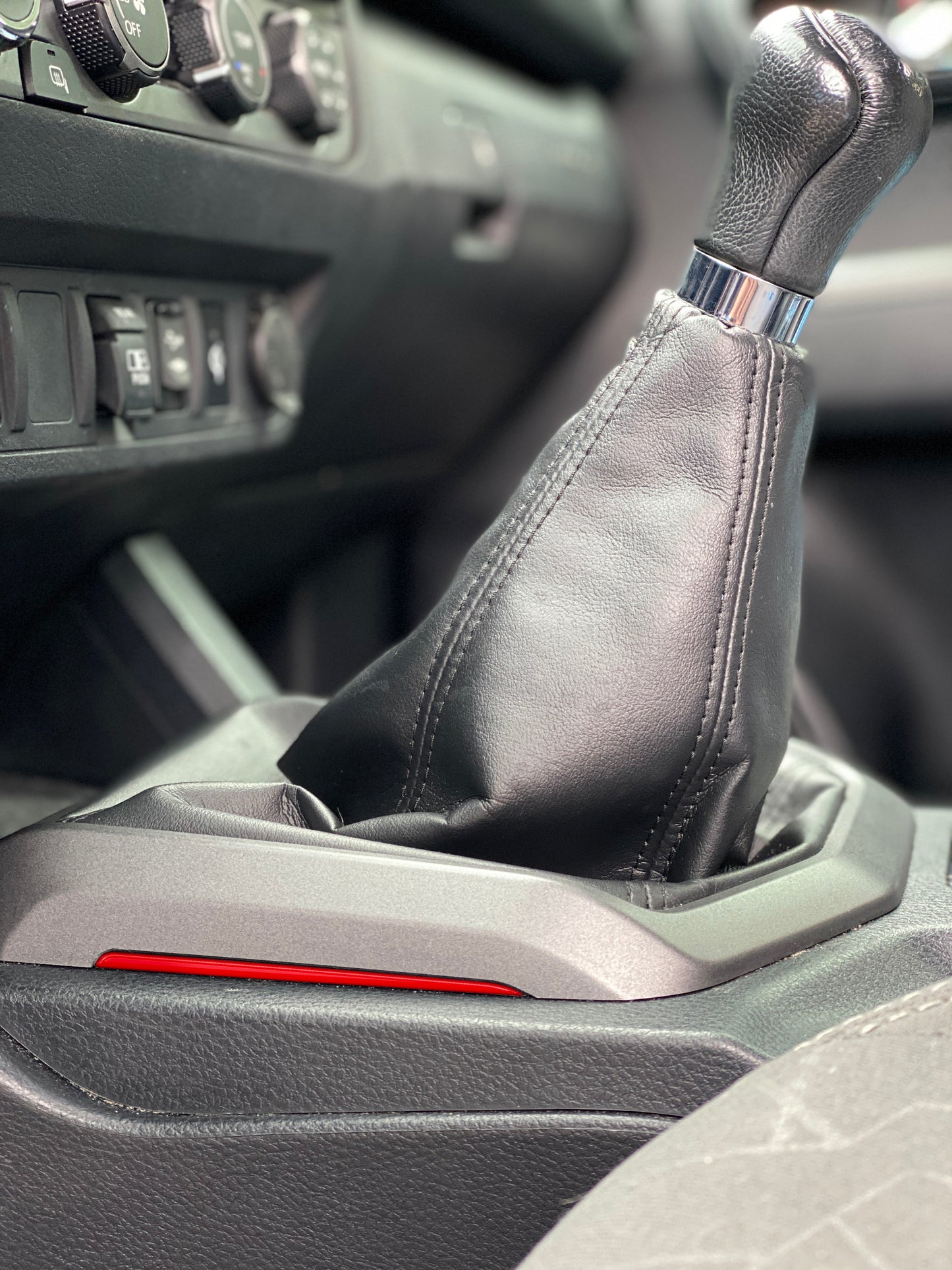 Side Center Console Line Inserts Fits 2016-2023 Toyota Tacoma by Tufskinz.com