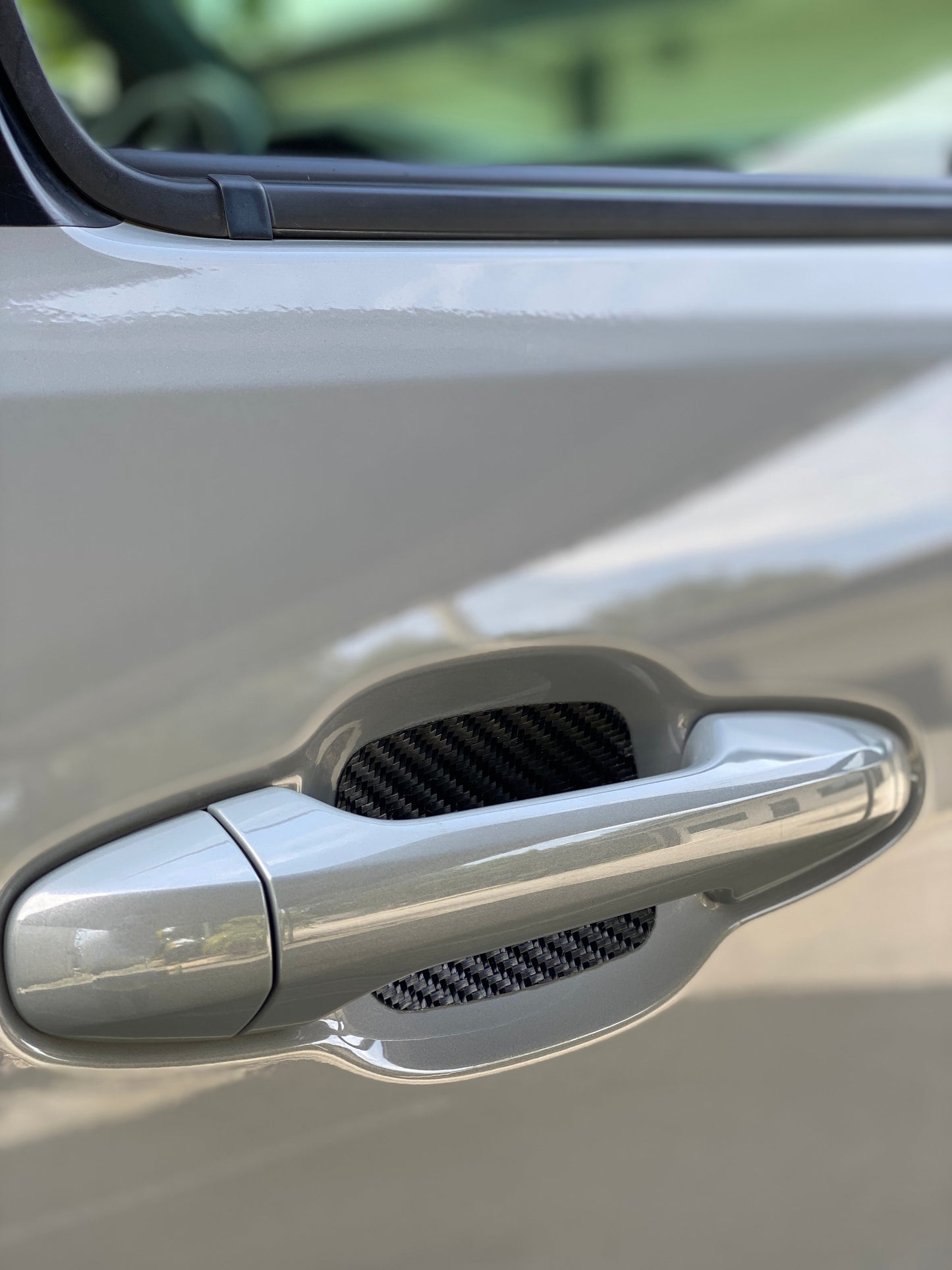 Door Handle Protective Inserts Fits 2019-2026 Chevrolet Silverado/ Silverado HD by Tufskinz.com