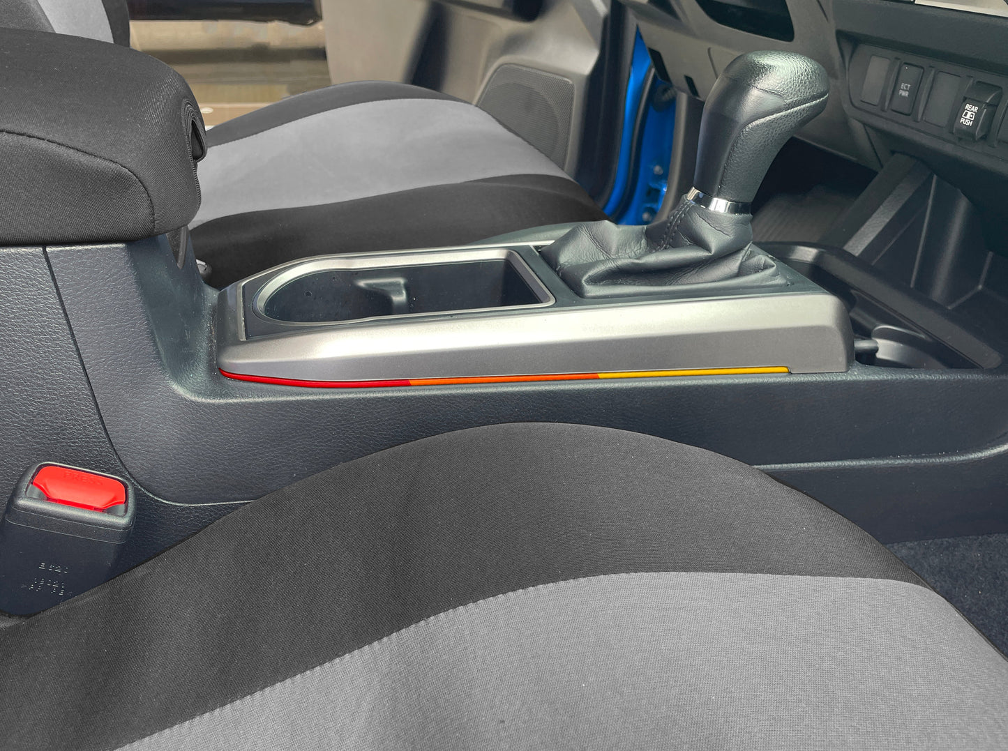 Side Center Console Line Inserts Fits 2016-2023 Toyota Tacoma by Tufskinz.com