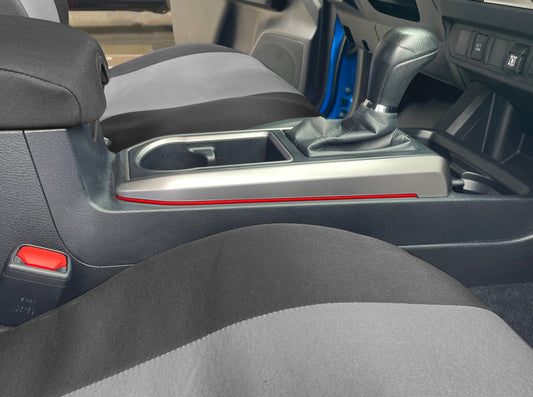 Side Center Console Line Inserts Fits 2016-2023 Toyota Tacoma by Tufskinz.com