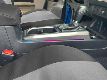 Side Center Console Line Inserts Fits 2016-2023 Toyota Tacoma by Tufskinz.com